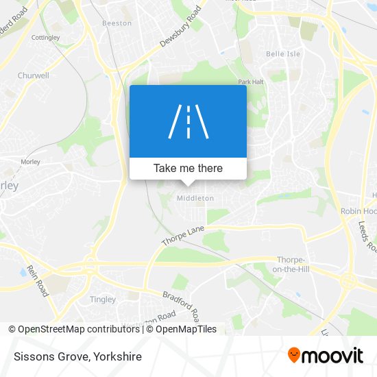 Sissons Grove map