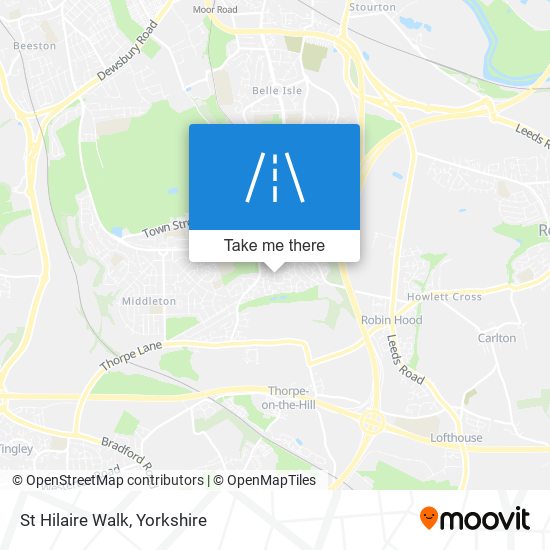 St Hilaire Walk map