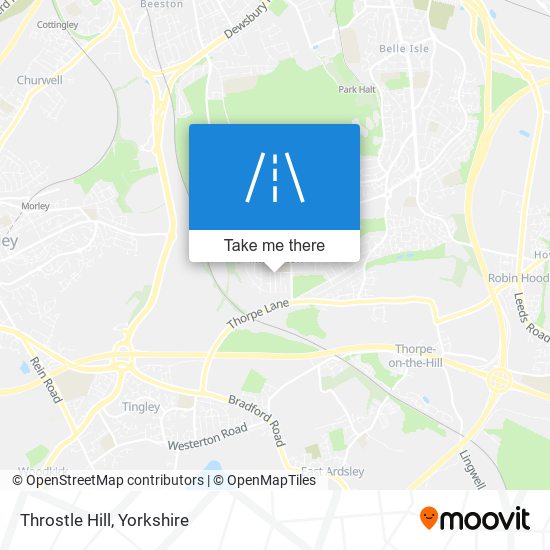 Throstle Hill map