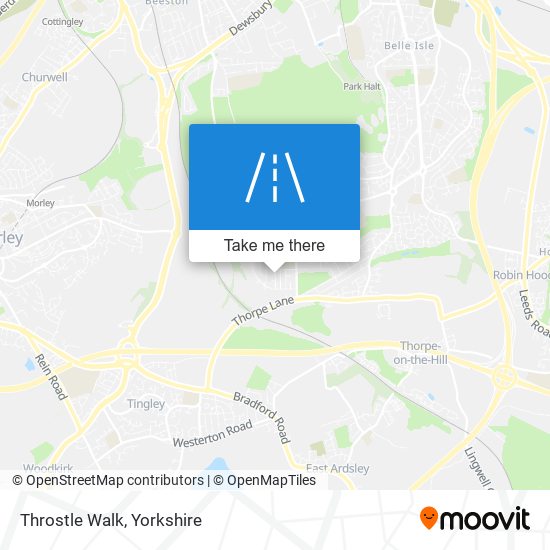 Throstle Walk map