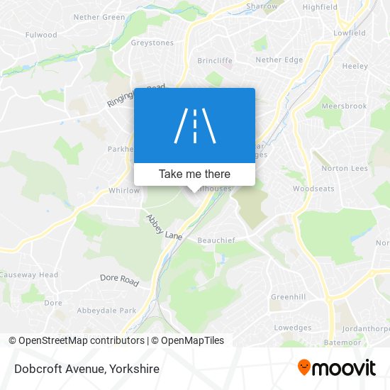 Dobcroft Avenue map