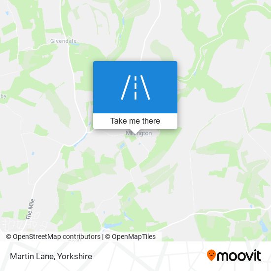 Martin Lane map
