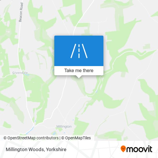 Millington Woods map