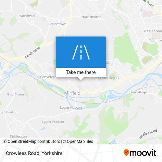 Crowlees Road map