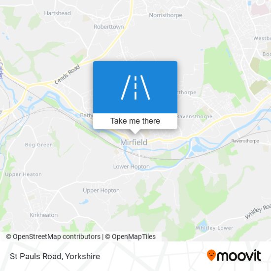 St Pauls Road map