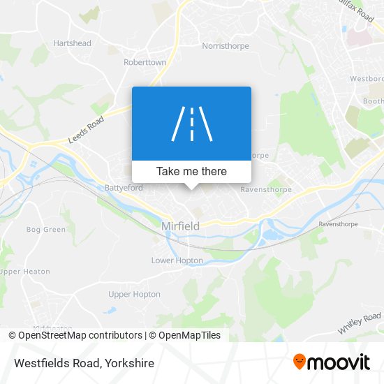 Westfields Road map