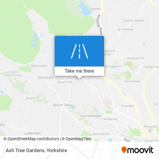 Ash Tree Gardens map