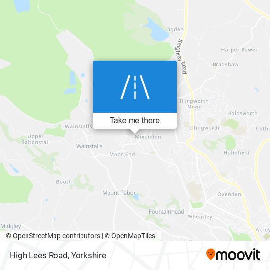 High Lees Road map