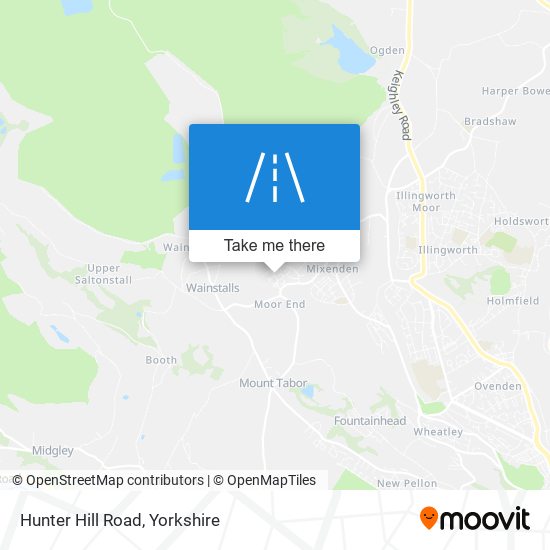 Hunter Hill Road map