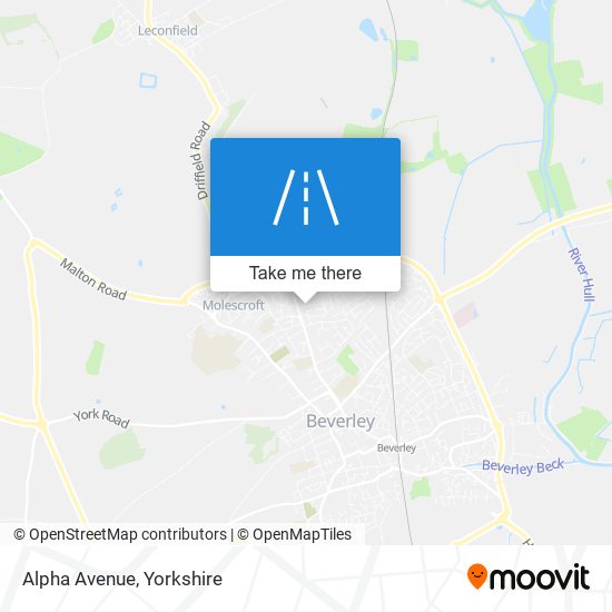 Alpha Avenue map
