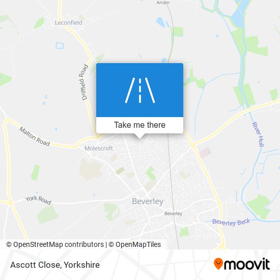 Ascott Close map