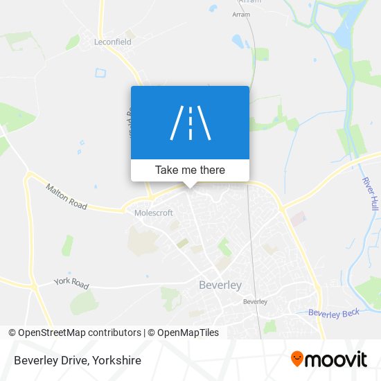 Beverley Drive map