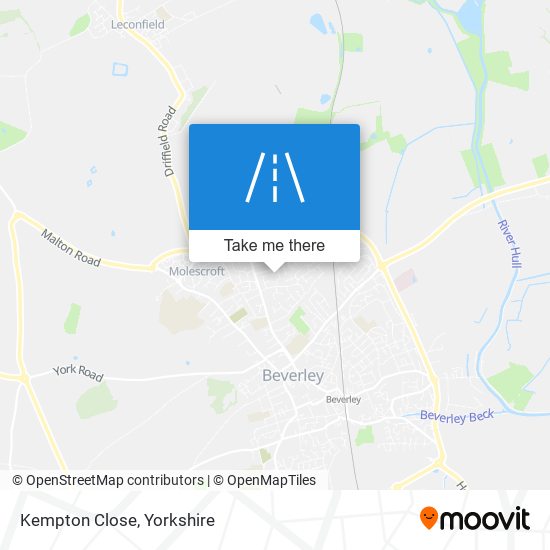 Kempton Close map