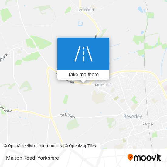 Malton Road map