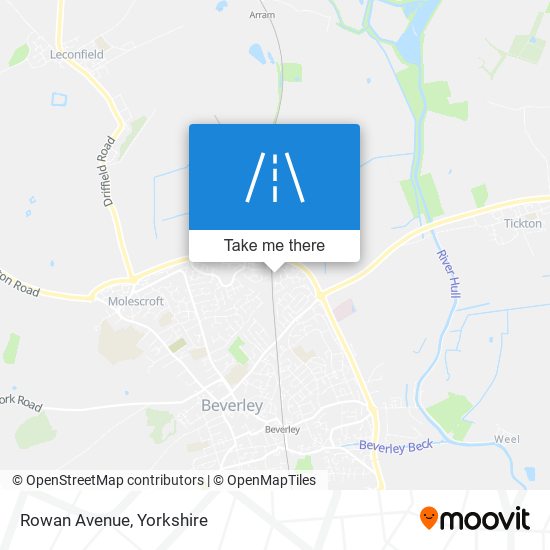 Rowan Avenue map