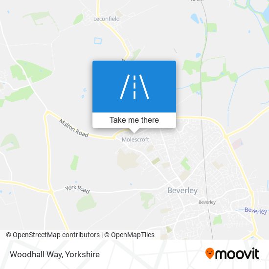 Woodhall Way map