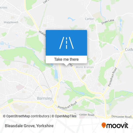 Bleasdale Grove map