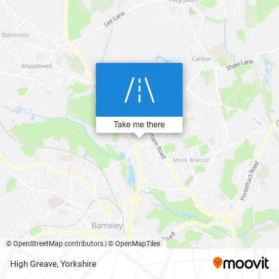 High Greave map