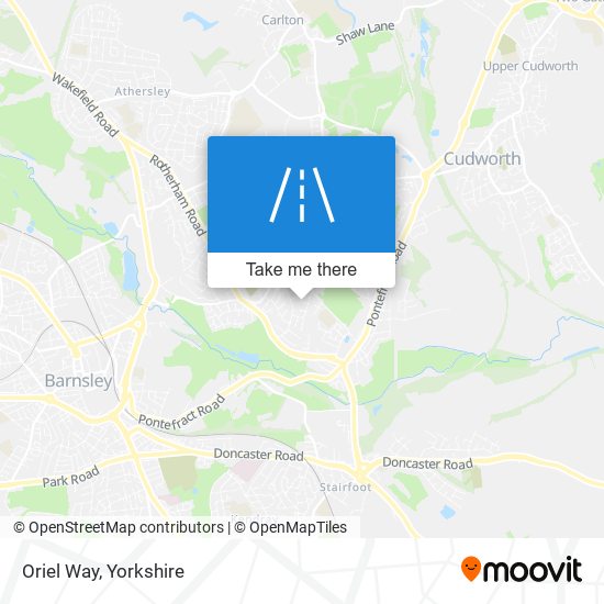 Oriel Way map
