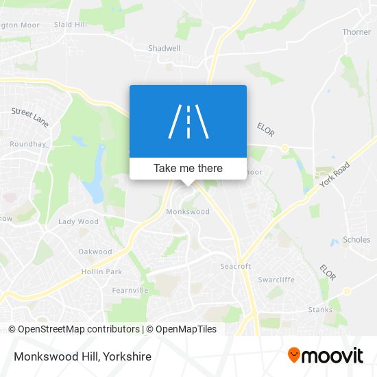 Monkswood Hill map