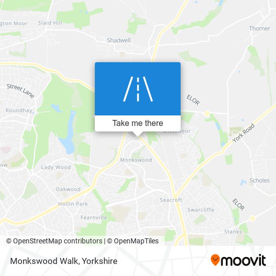 Monkswood Walk map