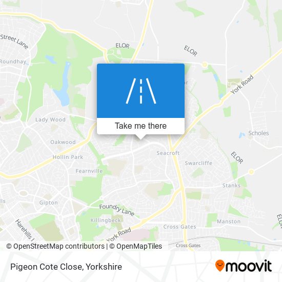 Pigeon Cote Close map