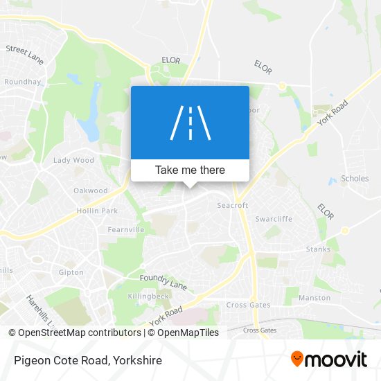 Pigeon Cote Road map