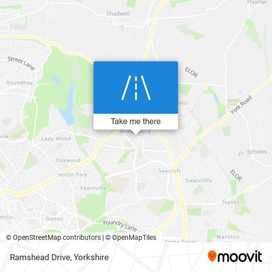 Ramshead Drive map