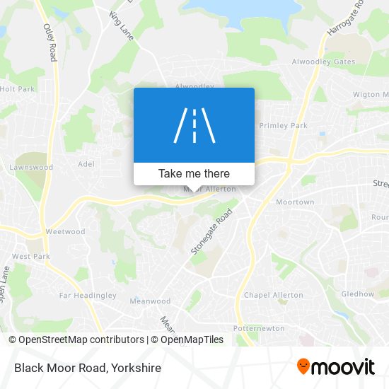 Black Moor Road map
