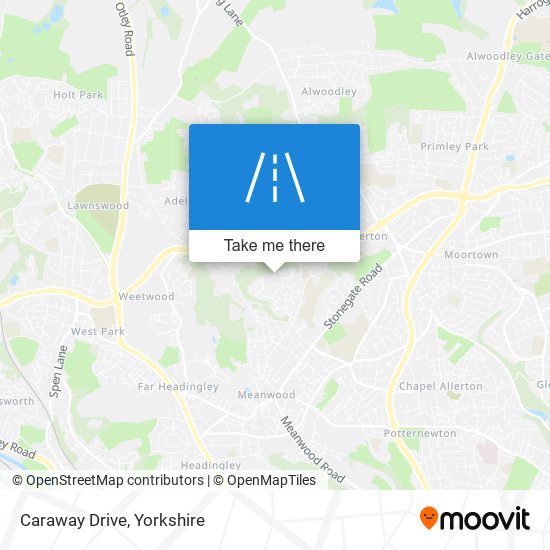 Caraway Drive map