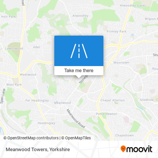 Meanwood Towers map