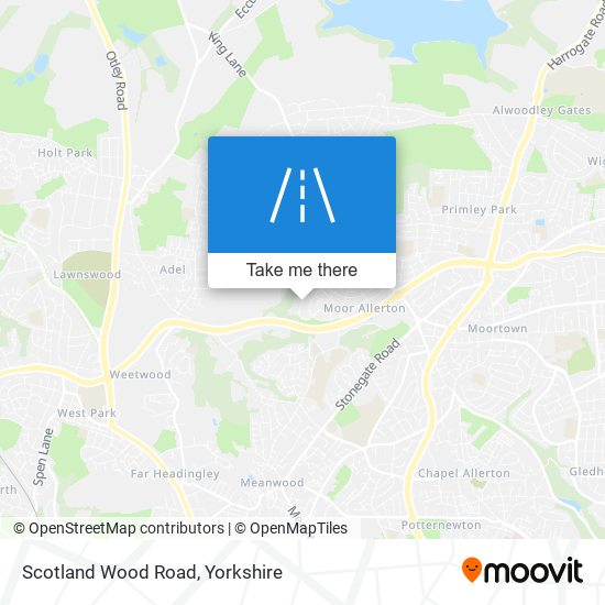 Scotland Wood Road map