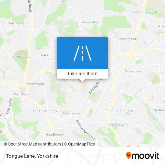 Tongue Lane map