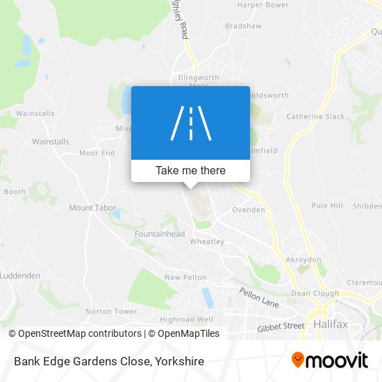 Bank Edge Gardens Close map
