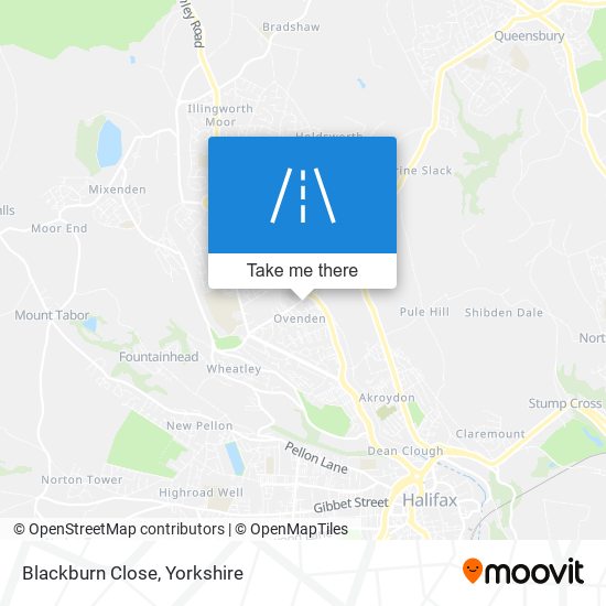 Blackburn Close map