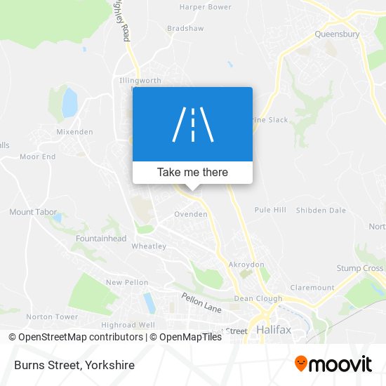 Burns Street map