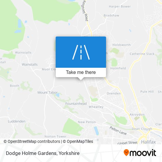 Dodge Holme Gardens map