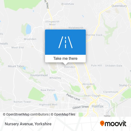 Nursery Avenue map