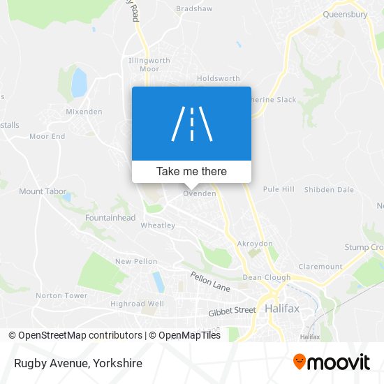 Rugby Avenue map