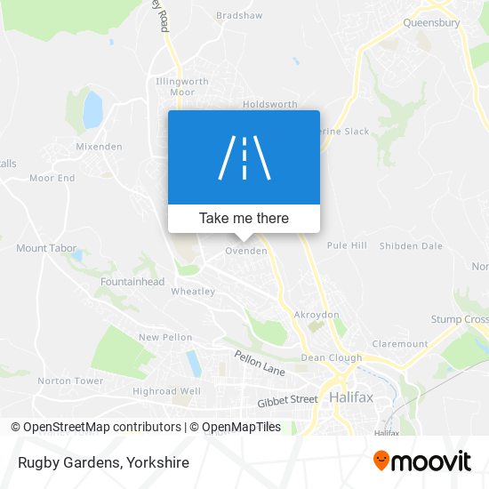 Rugby Gardens map