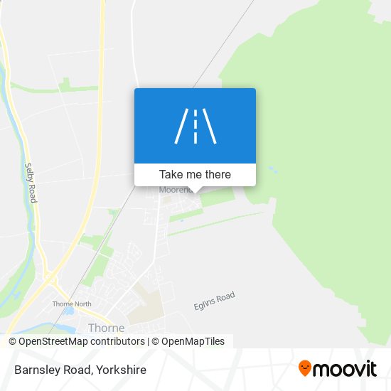 Barnsley Road map
