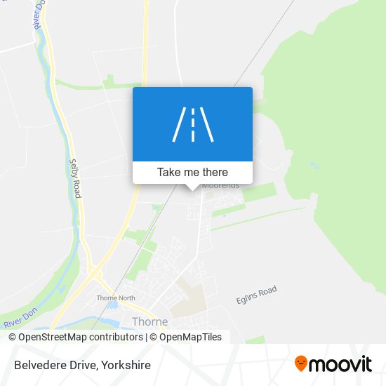 Belvedere Drive map