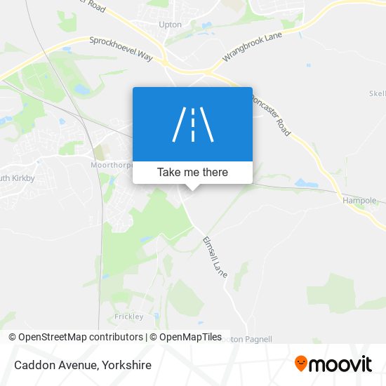 Caddon Avenue map