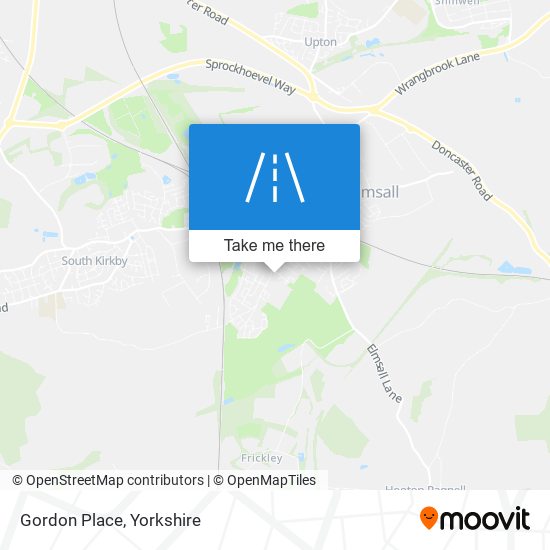 Gordon Place map