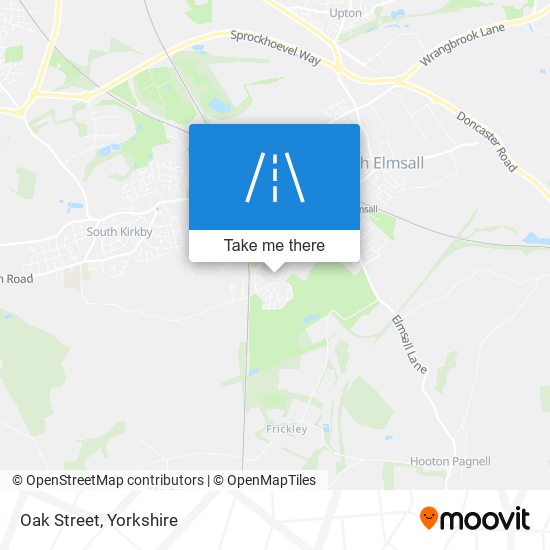 Oak Street map