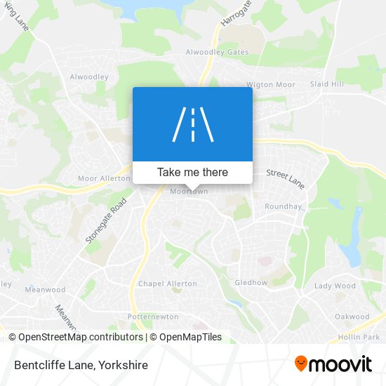 Bentcliffe Lane map
