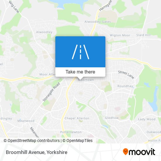 Broomhill Avenue map