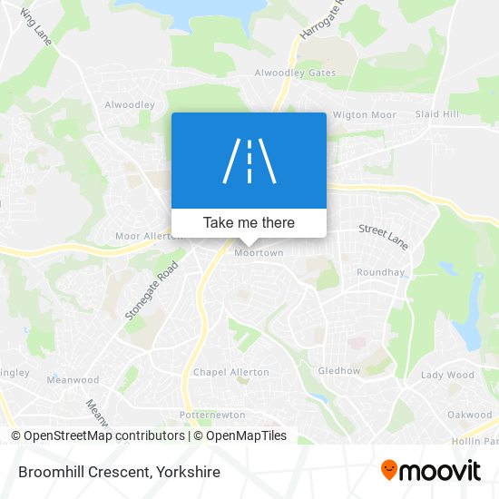 Broomhill Crescent map
