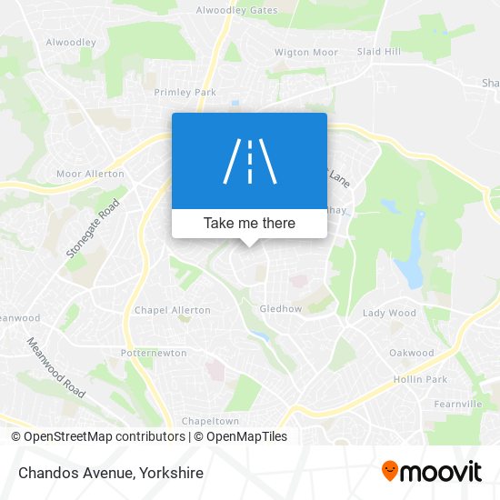 Chandos Avenue map