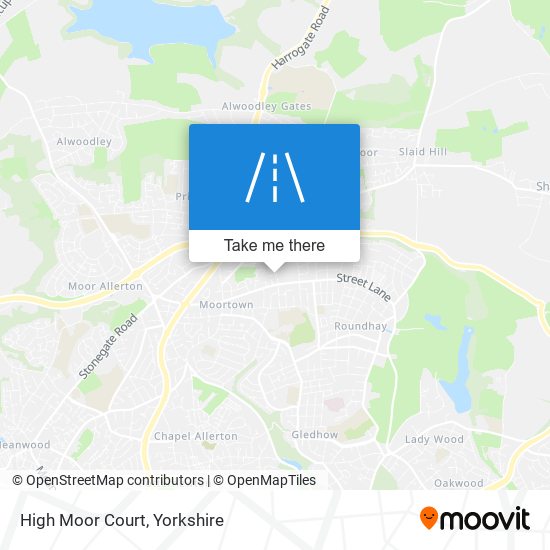 High Moor Court map